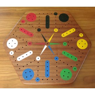 Sepele Wood Fast Track / Aggravation Game Board With Pegs