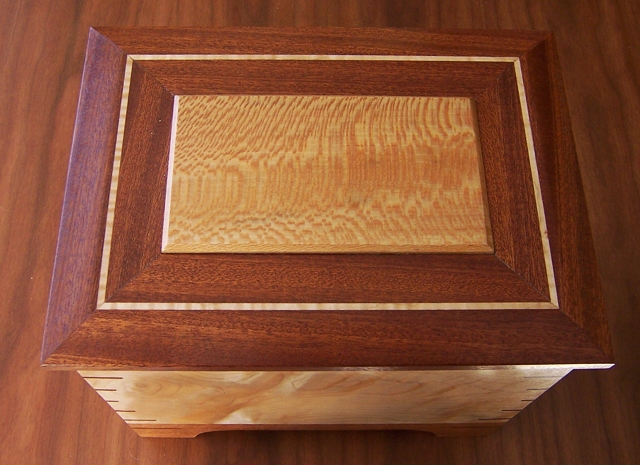 flame maple wood urn