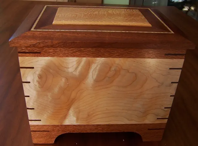 flame maple wood urn