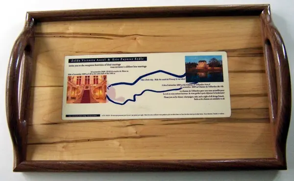 wood serving tray for wedding