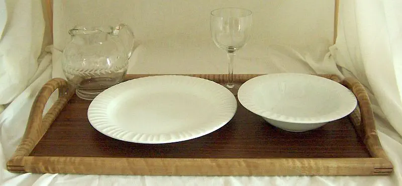 large wood serving tray